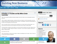 Tablet Screenshot of buildingnewbusiness.com